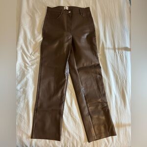 Aritzia Wilfred Leather Pants